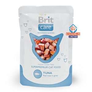 Brit Care Pouch Super Premium Adult Wet Cat Food Tuna 80g