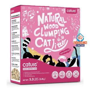 Cature Odor Control Plus Natural Wood Clumping Cat Litter 5.3Lbs (2.4kg)