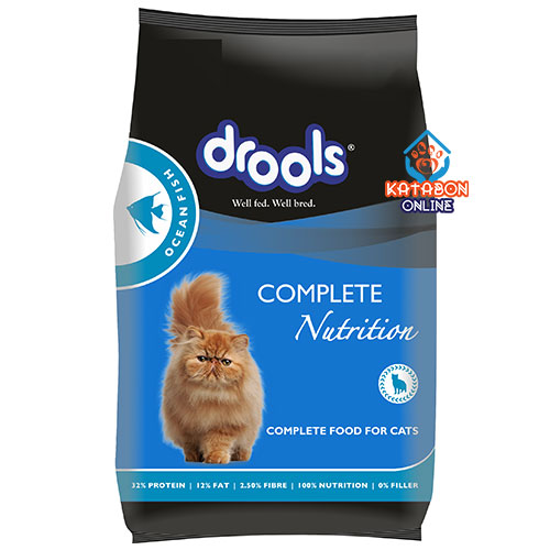 Drools Adult Complete Nutrition (1+ Year) Dry Cat Food Ocean Fish 3kg