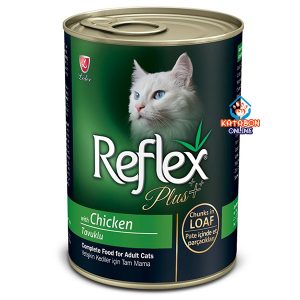 Reflex Plus Canned Wet Cat Food Chicken Chunks In Loaf 400g