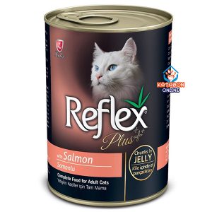 Reflex Plus Canned Wet Cat Food Salmon Chunks In Jelly 400g